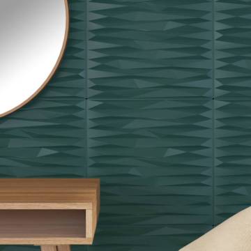 Green Wall Panels 12 pcs 50x50 cm XPS | Stylish Design Feature