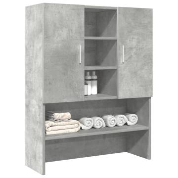 Washing Machine Cabinet - Concrete Grey 70.5x25.5x90 cm