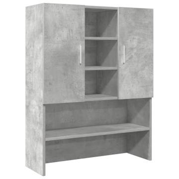 Washing Machine Cabinet - Concrete Grey 70.5x25.5x90 cm