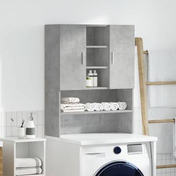 Washing Machine Cabinet - Concrete Grey 70.5x25.5x90 cm