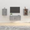 Wall Mounted TV Cabinets 2 pcs Grey Sonoma - Stylish & Practical