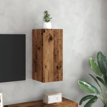 Stylish Old Wood TV Cabinet - 30.5x30x60 cm | Hipomarket