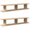 Wall Shelves 2 pcs Artisan Oak - Stylish Storage Solution