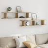 Wall Shelves 2 pcs Artisan Oak - Stylish Storage Solution