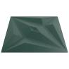 Stylish Green Wall Panels - 24 pcs, 50x50 cm, Star Design