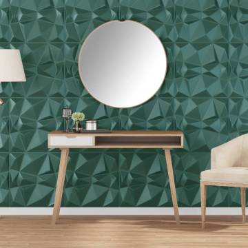 Wall Panels 12 pcs Green 50x50 cm XPS 3 m² Diamond | HipoMarket