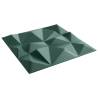 Wall Panels 12 pcs Green 50x50 cm XPS 3 m² Diamond | HipoMarket