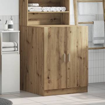 Washing Machine Cabinet Artisan Oak | Space-Saving Design