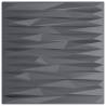 Grey Wall Panels 24 pcs 50x50 cm XPS - Stylish Design Feature