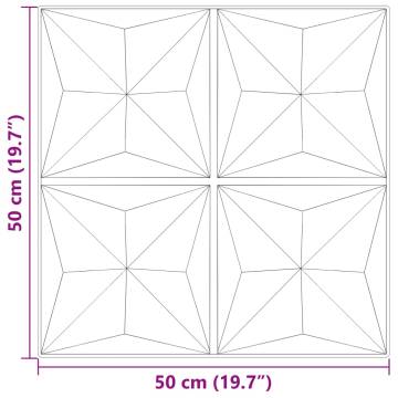 Wall Panels 48 pcs Green 50x50 cm XPS 12 m² Origami