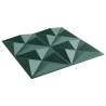 Wall Panels 12pcs Green 50x50cm XPS 3m² Origami - Hipomarket