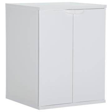 Washing Machine Cabinet White - PVC 68.5x64.5x88 cm