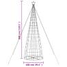 Christmas Tree Light Cone 570 LEDs Warm White 300 cm | HipoMarket