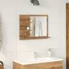 Artisan Oak Bathroom Mirror Cabinet - 60x10.5x45 cm