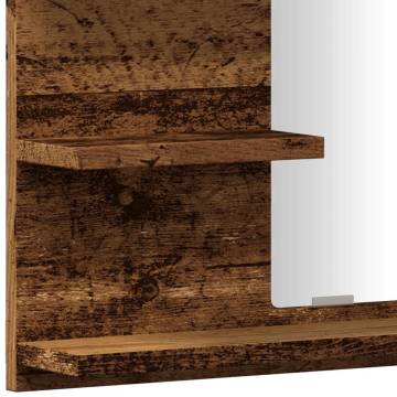 Artisan Oak Bathroom Mirror Cabinet - 60x10.5x45 cm