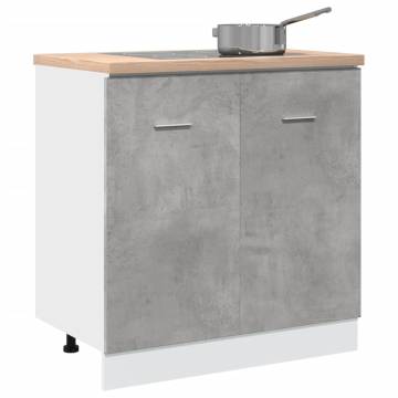 Sink Bottom Cabinet Concrete Grey - Durable & Stylish Storage