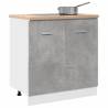  Sink Bottom Cabinet Concrete Grey 80x46x81.5 cm Engineered Wood Colour concrete grey Quantity in Package 1 Model 1x bottom cabinet (2 doors) 80 cm Number of 