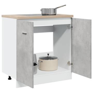 Sink Bottom Cabinet Concrete Grey - Durable & Stylish Storage