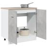 Sink Bottom Cabinet Concrete Grey - Durable & Stylish Storage