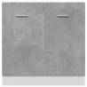 Sink Bottom Cabinet Concrete Grey - Durable & Stylish Storage