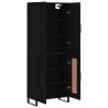 Highboard Black 69.5x34x180 cm - Stylish Storage Solution