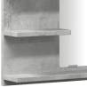 Concrete Grey Bathroom Mirror Cabinet - 60x10.5x45 cm