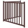 Foldable Dog Gate - 2 Panels Brown Oak | 160 cm Solid Wood