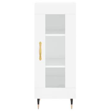 High Gloss White Highboard - Stylish Storage Solution