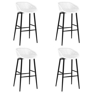 Stylish White Bar Chairs - Set of 4 for Any Occasion