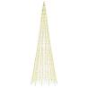 Christmas Tree Light on Flagpole - 1534 LEDs Warm White - 500 cm