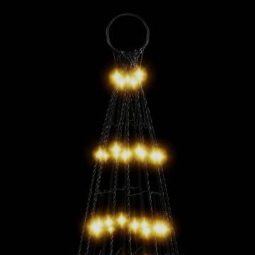 Christmas Tree Light on Flagpole - 1534 LEDs Warm White - 500 cm