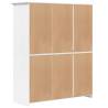 Wardrobe BODO White - Solid Pine Wood 151.5x52x176.5 cm