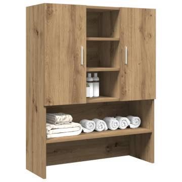 Washing Machine Cabinet Artisan Oak - Space Saving Storage