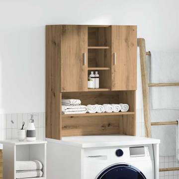 Washing Machine Cabinet Artisan Oak - Space Saving Storage