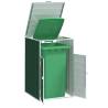  Wheelie Bin Storage for Single Bin Green 72x81x115 cm Steel Colour green Number of bins 1 