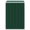 Wheelie Bin Storage for Single Bin - Green Steel 72x81x115 cm