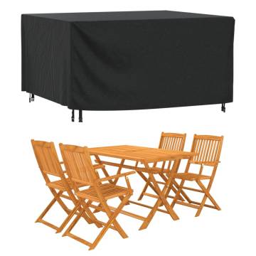 Waterproof Garden Furniture Covers - 180x140x90 cm - 2 pcs Black