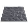 Grey Wall Panels 12 pcs 50x50 cm XPS - Design Feature