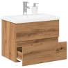  Sink Cabinet with Built-in Basin Artisan Oak 61x39.5x49 cm Colour artisan oak Size 61 x 39.5 x 49 cm Quantity in Package 1 Model without faucet & drain 