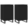 Trendy Black Sideboards - 2 pcs Engineered Wood | HipoMarket