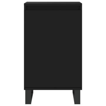 Trendy Black Sideboards - 2 pcs Engineered Wood | HipoMarket