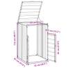 Wheelie Bin Storage for Single Bin - Durable Steel Design