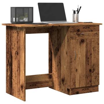 Desk Old Wood 100x50x76 cm - Durable Engineered Wood