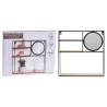 H&S Wall Rack with Mirror | Stylish 3-Tier Storage Solution