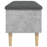 Storage Bench Concrete Grey 102x42 cm | Stylish & Functional