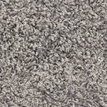 Stair Mats - 10 pcs 56x17x3 cm Grey | HipoMarket UK