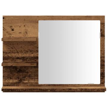 Bathroom Mirror Cabinet Old Wood 60x10.5x45 cm | Hipomarket