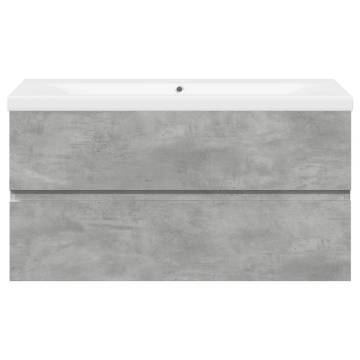 2 Piece Bathroom Furniture Set - Concrete Grey | Hipomarket