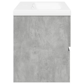 2 Piece Bathroom Furniture Set - Concrete Grey | Hipomarket