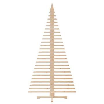 Wooden Christmas Tree 210 cm | Solid Pine Decoration